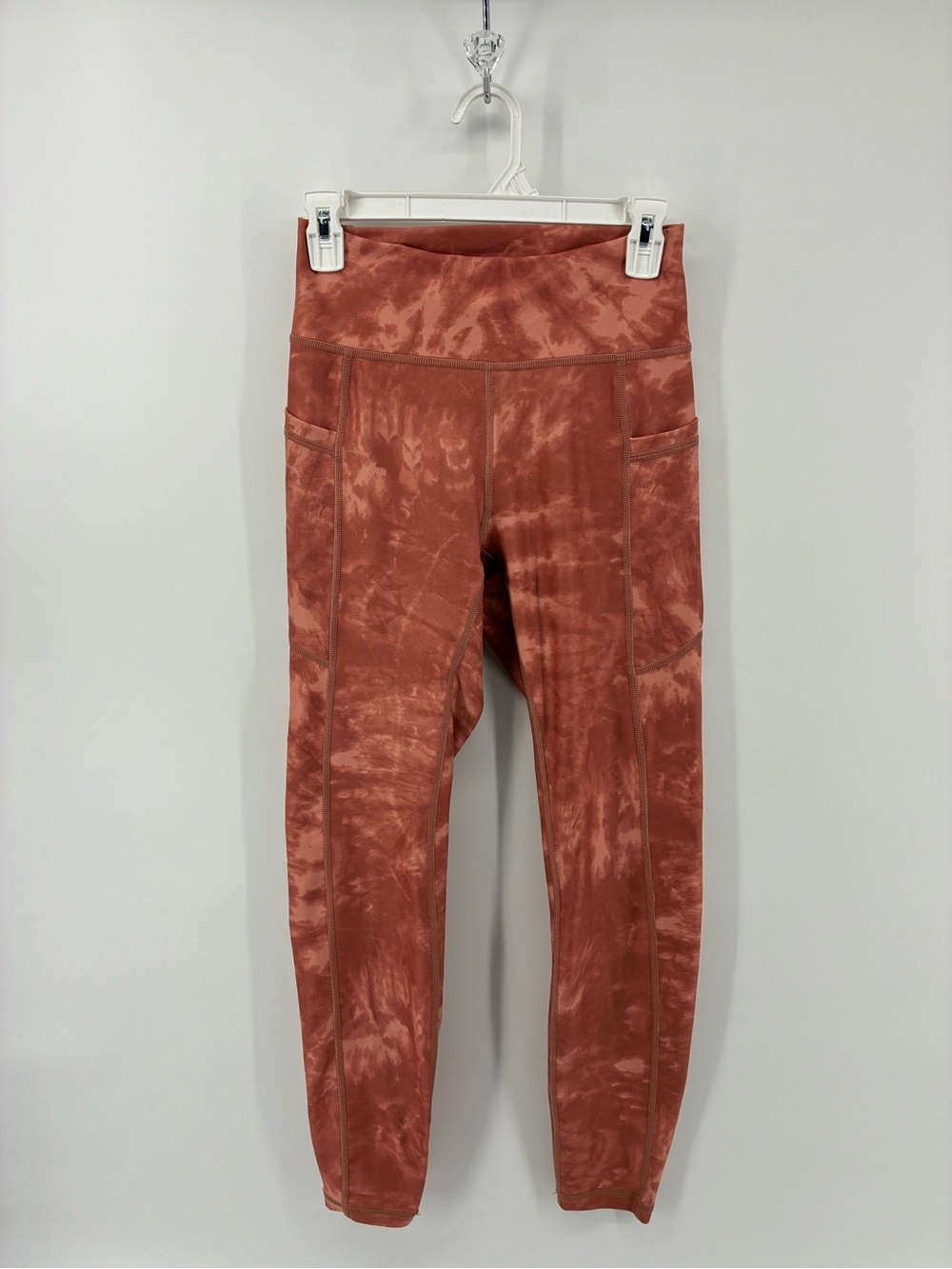 Gilly Hicks Coral Tie-Dye Leggings